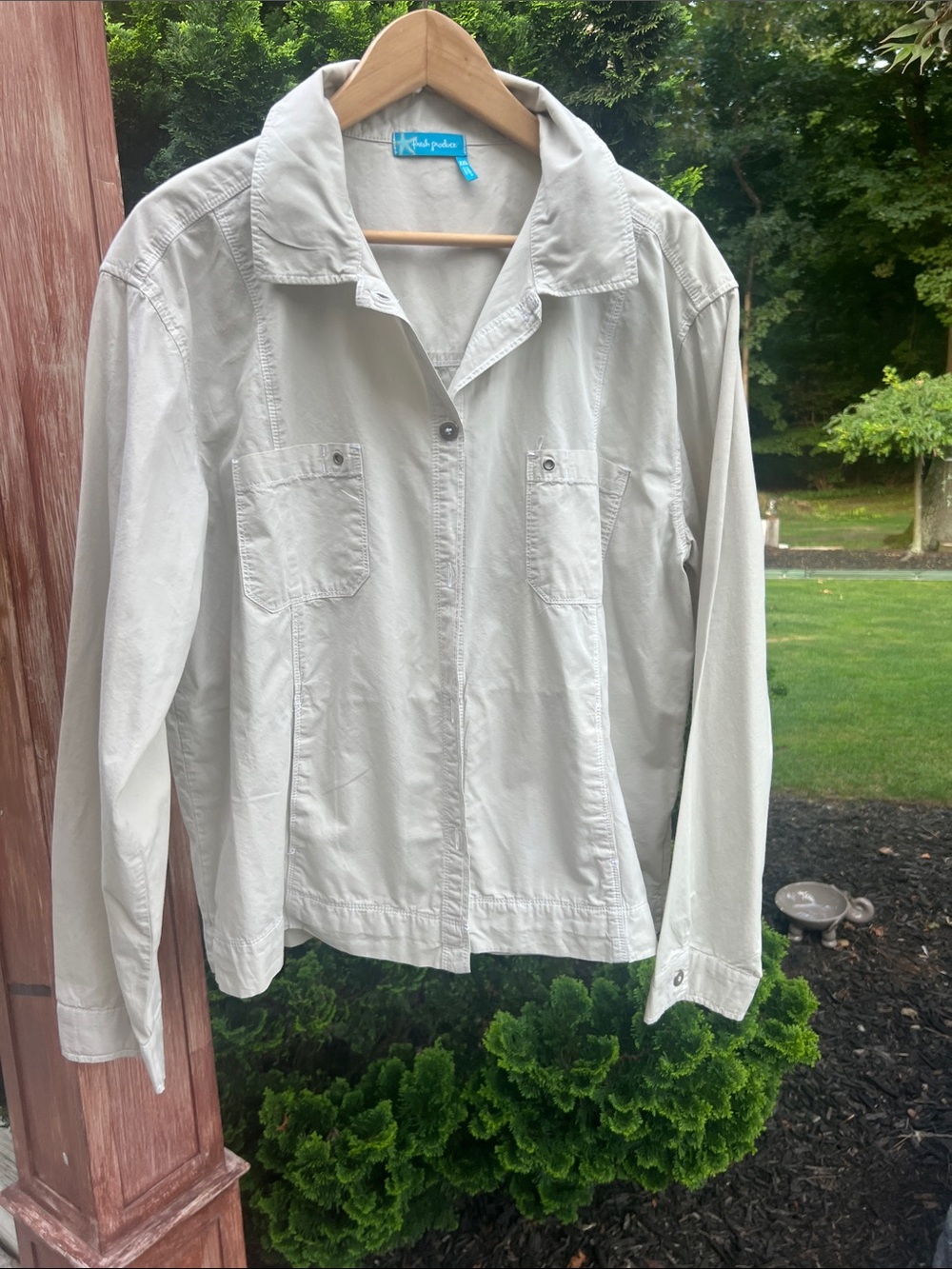 fresh produce Light Gray Women's Utility Jacket